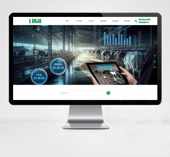 (自适应)畜牧自动化养殖设备pbootcms网站模板